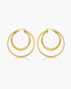 Timeless Gold Resonance Hoops-AriaEcho Jewelry