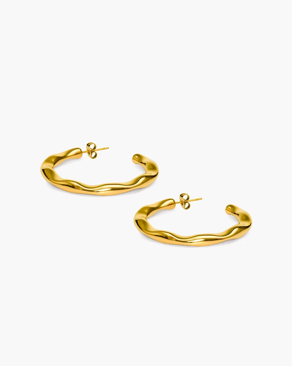 Timeless Hammered Hoop-AriaEcho Jewelry
