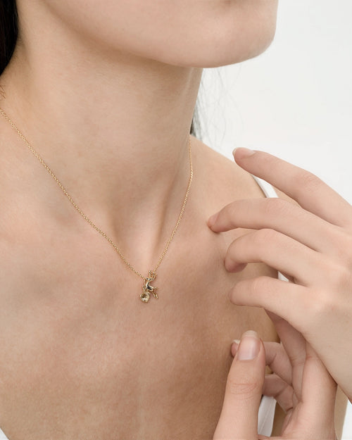 Féerique Yellow Deer Necklace - AriaEcho Jewelry