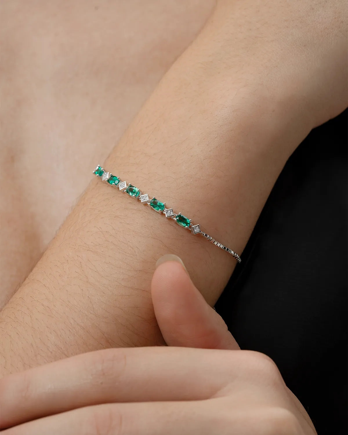 Emerald Bracelet-AriaEcho Jewelry