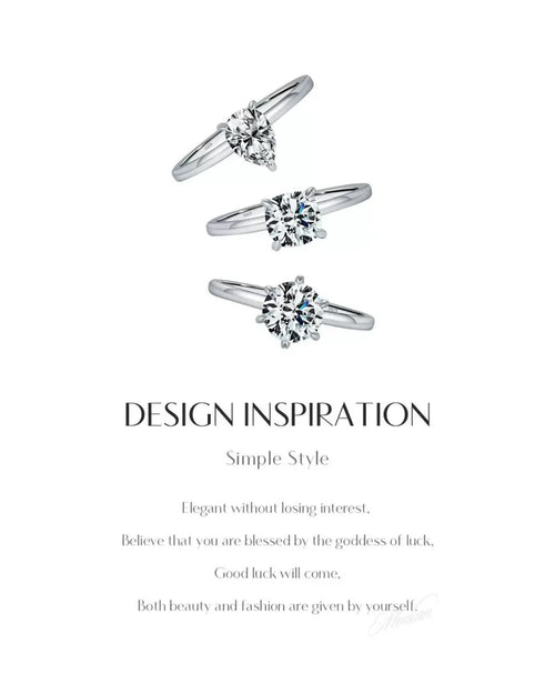AriaEcho solitaire moissanite ring design inspiration layout