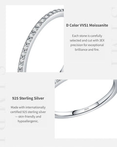 Close-up of moissanite pavé detail