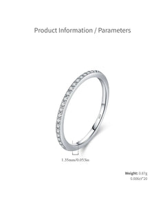 Pavé ring size and measurements