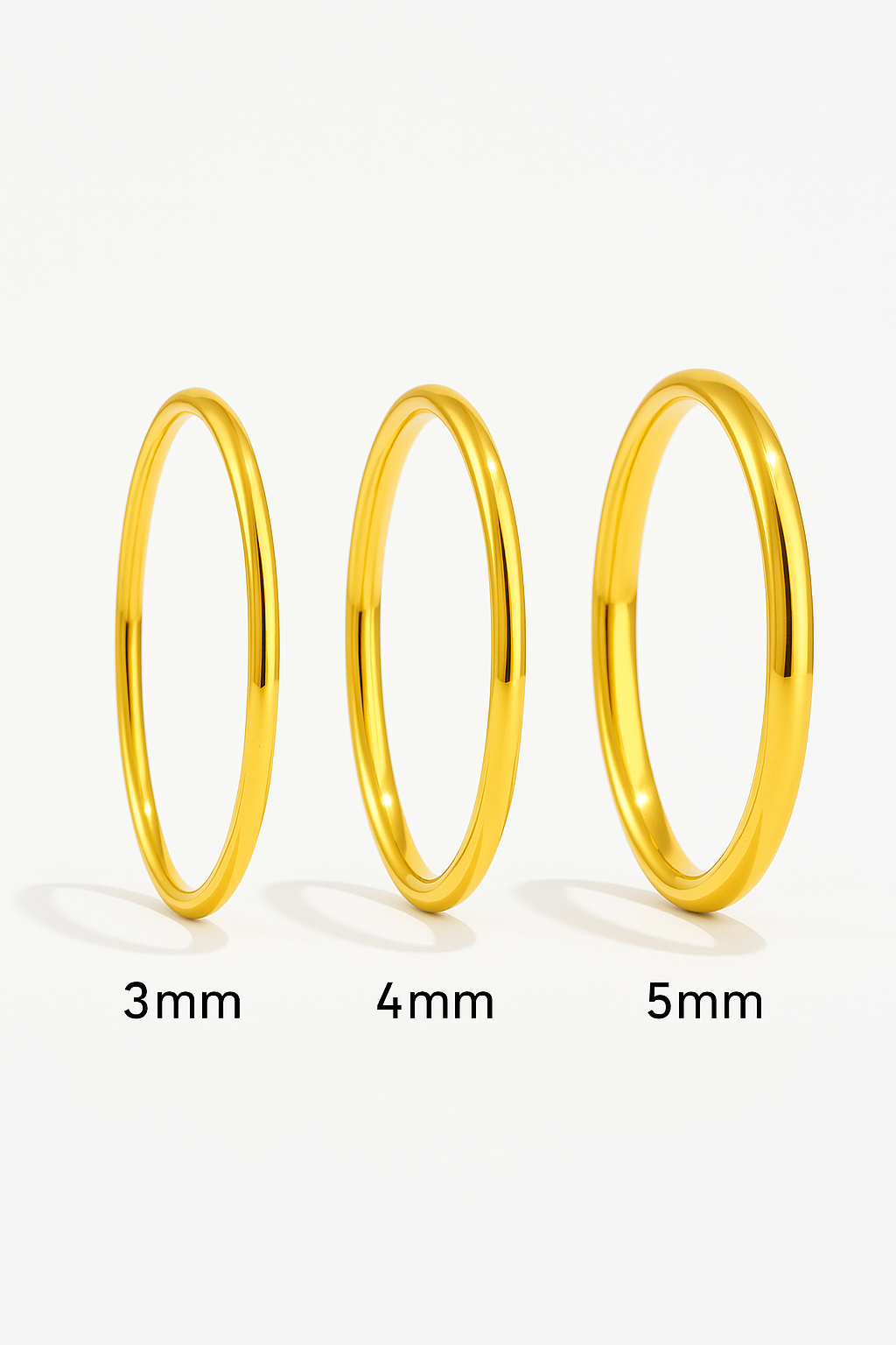 Bold Polished Bangle in Gold