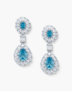 Éclatant Aquamarine Drop Earrings-AriaEcho Jewelry