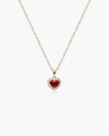 Feerique Fiery Heart-Shaped Necklace-AriaEcho Jewelry