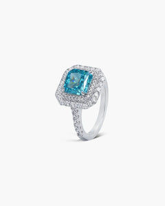 Éclatant Aquamarine Cocktail Ring-AriaEcho Jewelry