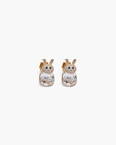 Féerique Pure White Bunny Earrings- AriaEcho Jewelry