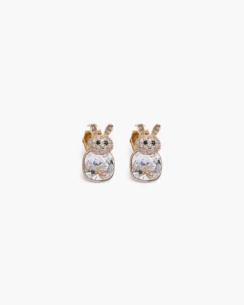 Féerique Pure White Bunny Earrings- AriaEcho Jewelry