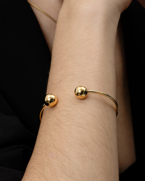 Timeless Open-Ball Bangle-AriaEcho Jewelry