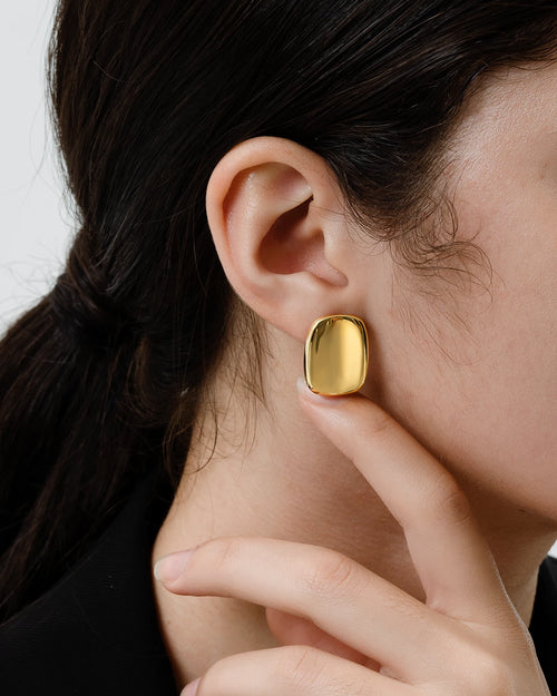 Timeless Gold Minimalist Stud-AriaEcho Jewelry