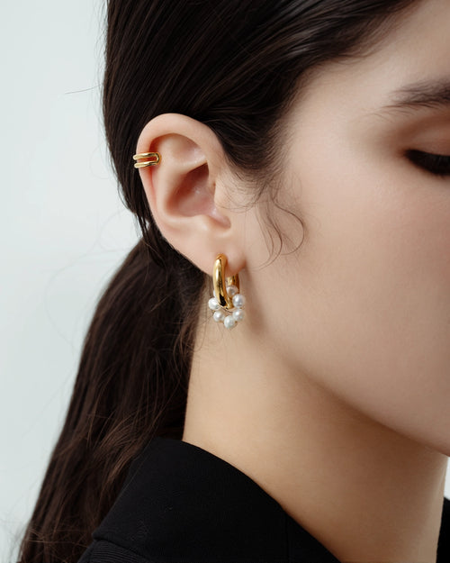 Timeless Dual-Layer Ear Clip-AriaEcho Jewelry