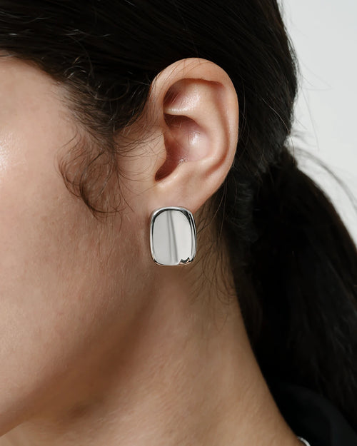 Timeless Silver Minimalist Stud-AriaEcho Jewelry