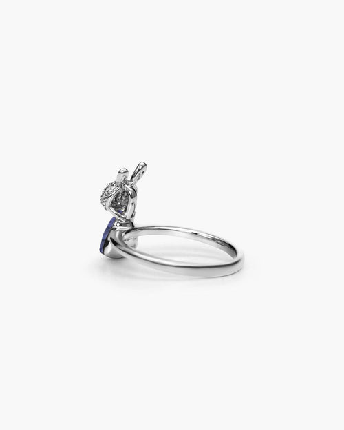 Féerique Dark Blue Bunny Ring- AriaEcho Jewelry