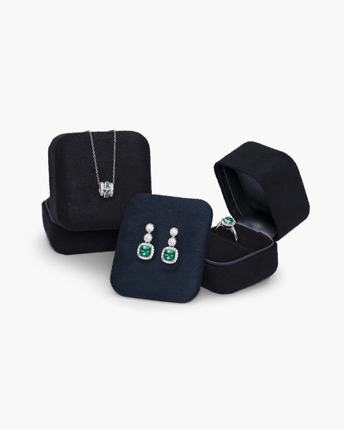 Emerald Chandelier Studs - AriaEcho Jewelry