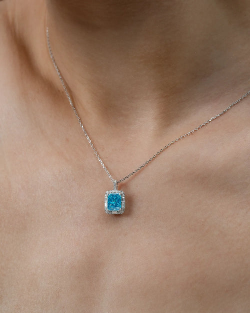 Éclatant Aquamarine Necklace-AriaEcho Jewelry