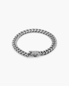 Bracelet cubain intemporel en argent