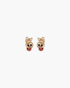 Féerique Berry Red Bunny Studs-AriaEcho Jewelry