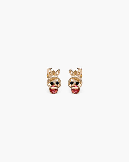 Féerique Berry Red Bunny Studs-AriaEcho Jewelry