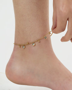 Timeless Sparkling Zircon Anklet-AriaEcho Jewelry