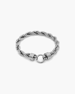 Pulsera trenzada de plata Timeless