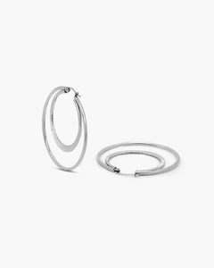 Timeless Silver Resonance Hoops-AriaEcho Jewelry