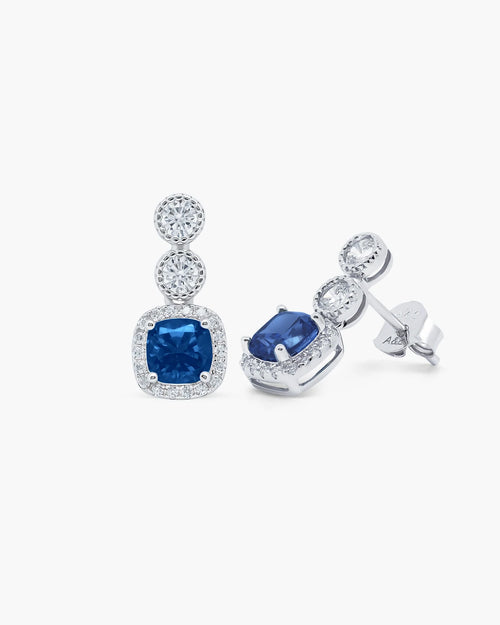 Éclatant Sapphire Studs-AriaEcho Jewelry