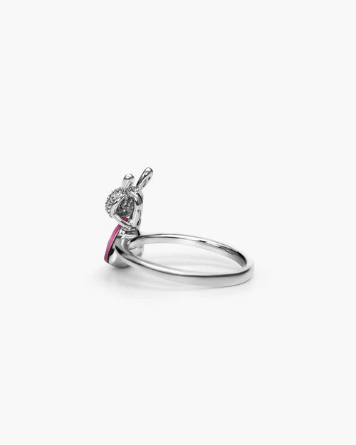 Féerique Hot Pink Bunny Ring- AriaEcho Jewelry