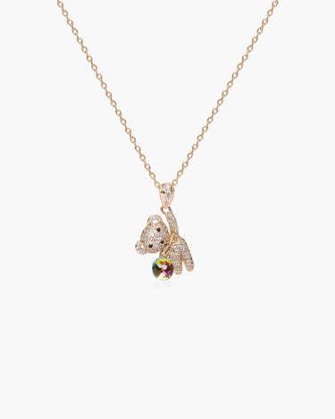 Féerique Rainbow Bear Necklace- AriaEcho Jewelry