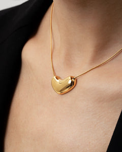 Timeless Gold Serpent Bone Necklace-AriaEcho Jewelry