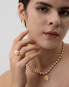 Timeless Pearl Closed Ring-AriaEcho Jewelry