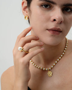 Timeless Irregular Beaded Stud-AriaEcho Jewelry