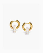 Timeless Pearl Pendant Hoop-AriaEcho Jewelry