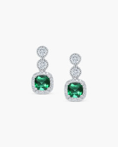 Emerald Chandelier Studs - AriaEcho Jewelry