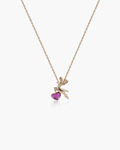 Féerique Purple Deer Necklace- AriaEcho Jewelry