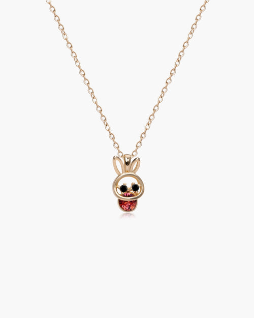 Feerique Berry Red Bunny Necklace - AriaEcho Jewelry