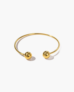 Timeless Open-Ball Bangle-AriaEcho Jewelry