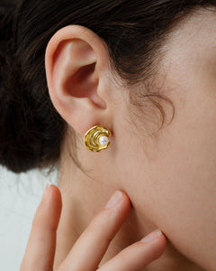 Timeless Irregular Beaded Stud-AriaEcho Jewelry