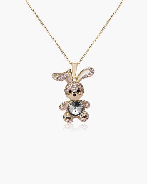 Féerique Black Bunny Necklace- AriaEcho Jewelry