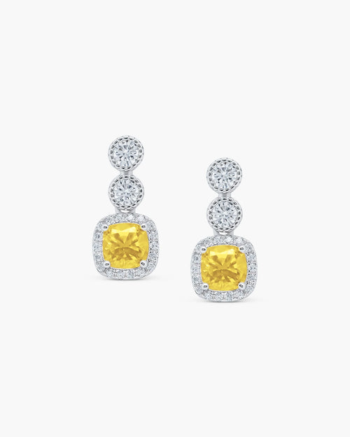 Éclatant Canary Studs-AriaEcho Jewelry