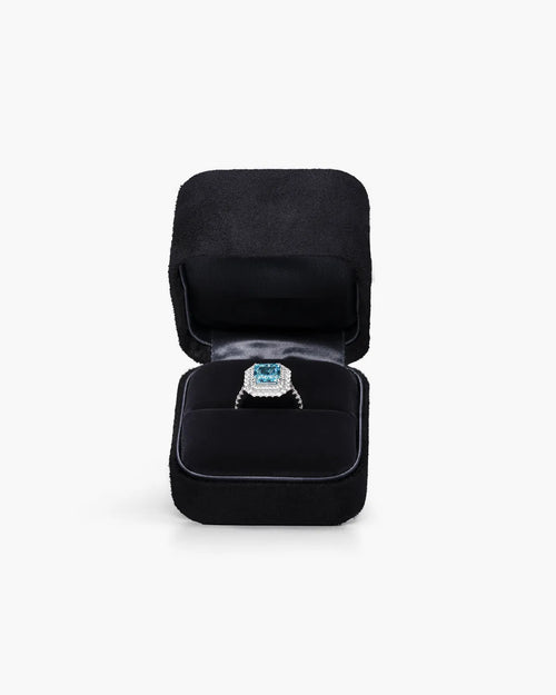 Éclatant Aquamarine Cocktail Ring-AriaEcho Jewelry