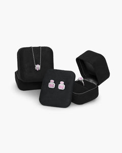 Éclatant Pink Short Studs