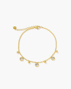 Timeless Sparkling Zircon Anklet-AriaEcho Jewelry