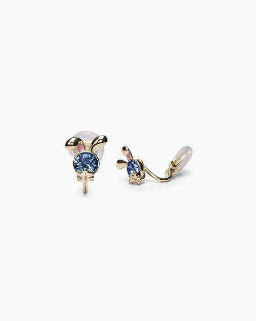 Feerique Sapphire Lop-Eared Bunny Ear Clip - AriaEcho Jewelry