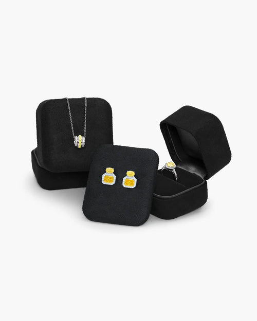 Eclatant Canary Short Stud-AriaEcho Jewelry