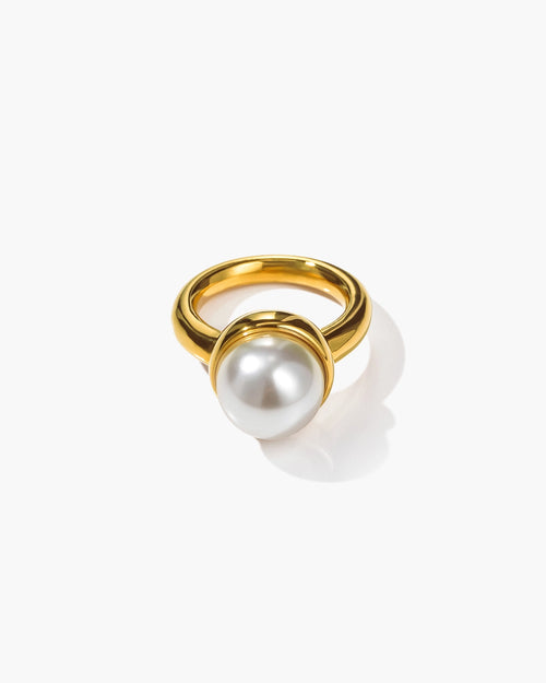 Timeless Pearl Closed Ring-AriaEcho Jewelry