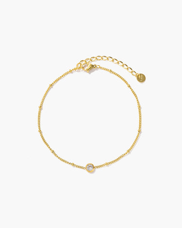 Timeless Single Zircon Anklet-AriaEcho Jewelry