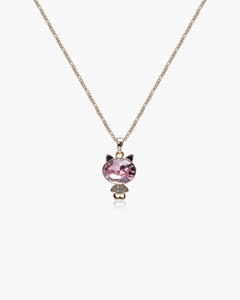 Feerique Dreamy Floral Cat Necklace - AriaEcho Jewelry