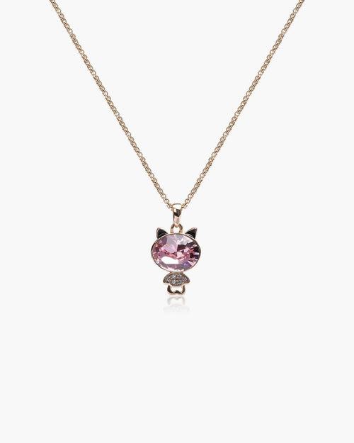 Feerique Dreamy Floral Cat Necklace - AriaEcho Jewelry