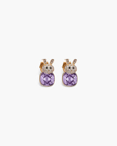 Féerique Purple Bunny Earrings- AriaEcho Jewelry